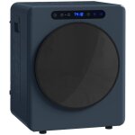 S�che linge � �vacuation - homcom - 1000 w 3 kg - 6 modes de s�chage minuterie - acier inoxydable - 49 ...