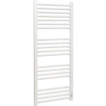 Sèche - serviette eau chaude tubes ronds droits florence tonon evolution - blanc - 593 w Sèche - serviette eau chaude tubes ronds droits florence tonon evolution - blanc - 593 w
