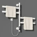 S�che - serviettes �lectrique pivotant 180� - �cran num�rique thermostat r�glable ipx4 �tanche pour salle ...