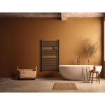 Sèche - serviette électrique sans fluide 500w h. 98xl54cm bestherm hestia noir Sèche - serviette électrique sans fluide 500w h. 98xl54cm bestherm hestia noir