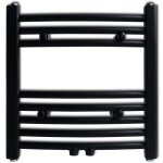 S�che - serviettes - mee - incurv� - 215 w - 480 x 480 mm - 8 barres en acier noir