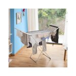 Schoir  linge chauffant pliable lectrique 230w - cellustop - gris - 20 barres - aluminium