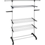 Schoir  linge tendoir multifonction 25m ultima 3 niveaux noir et inox