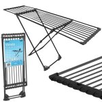 S�choir � linge t�lescopique - massido - 20 m de surface de s�chage - roulettes int�gr�es - ailes extensibles ...