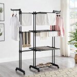 S�choir � linge tour de s�chage �tendoir vertical 3 niveaux s�che - linge pour balcon �tendoir � linge ...