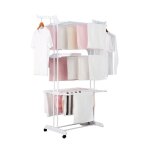 S�choir multifonctions - herzberg - hg8034 - wht - 20m d�tendage - acier inoxydable - int�rieur / ext�rieur ...