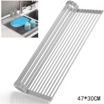 S�choir � vaisselle pliable antid�rapant �vier egouttoirs id�al pour les fruits l�gumes assiette 47x30 ...