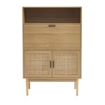 Secrétaire amana cannage rotin l90 cm - bois Secrétaire amana cannage rotin l90 cm - bois