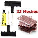 Secretdressing - kit de reparation avec meches pour pneu tubeless - kit de reparation + 23 recharge