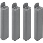 Sedac jeu 4 pieds 22 cm pour sommiers  lattes - gris