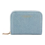 Seidenfelt manufaktur porte - monnaie bleu clair pour femme - ylva wallet denim in blue 336015