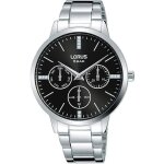Montre - seiko uk limited - rp631dx9 - cadran noir - botier argent - bracelet acier