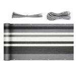 Sekey brise - vue pour balcon couverture de confidentialit� �cran jardin hdpe vent protection uv 90 x ...