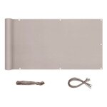 Sekey brise - vue pour balcon couverture de confidentialit� �cran polyster avec attaches de c�ble et ...