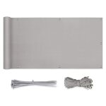 Sekey brise - vue pour balcon couverture de confidentialit� �cran polyster avec attaches de c�ble et ...