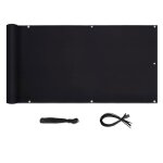 Sekey brise - vue pour balcon couverture de confidentialit� �cran polyster avec attaches de c�ble et ...