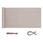 Sekey brise - vue pour balcon couverture de confidentialit� �cran polyster avec attaches de c�ble et ...