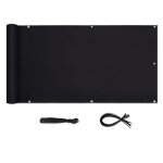 Sekey brise - vue pour balcon couverture de confidentialit� �cran polyster avec attaches de c�ble et ...