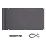 Sekey brise - vue balcon 90 x 600 cm anthracite - �cran dintimit� 95% uv polyester
