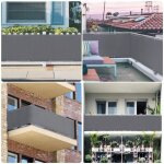 Sekey brise - vue pour balcon couverture de confidentialit� �cran polyster vent protection 90 x 300cm ...