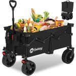 Sekey chariot de plage pliable tout terrain 150 kg ? bollerwagen avec freins roues larges poign�e r�glable ...