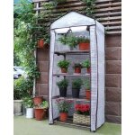 Sekey mini serre de jardin avec 4 �tag�res ? 69x49x160 cm ? serre compacte pour balcon et terrasse ? ...
