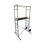 Selekta echafaudage de jardin roulant en aluminium avec rattrapage de niveau 3m40 h350 jardin