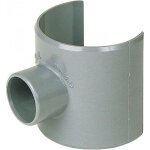 Selle de raccordement pvc gris - femelle diamtre 100 - 40 mm - girpi