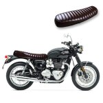 Selle pour transformation moto caf� - racer + scrambler craftride sl4 flat marron