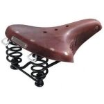 Selle de v�lo touring pour homme b67 - brooks - marron fonc� - rail chromo - rev�tement en cuir