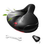 Selle de v�lo - ultra confortable - gel ergonomique - amortisseur � double ressort - feu arri�re int�gr� ...