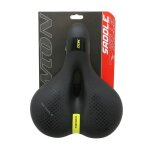 Selle de v�lo de ville - newton - city ergonomic femme - noir - elastomere - a m�moire de forme