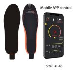 Semelles chauffantes connect�es avec application temp�rature r�glable 35?70 �c batterie 3000 mah taille ...
