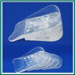Semelle talonnette grandissante - silicone - 5 niveaux - réglable - transparent - unisexe Semelle talonnette grandissante - silicone - 5 niveaux - réglable - transparent - unisexe