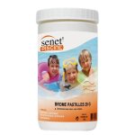 Senet piscine - brome en pastilles de 20g - pot de 1 kg.