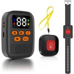 Senior alarm bracelet - montre durgence pour seniors avec 2 boutons durgence et 1 r�cepteur