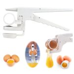 S�parateur d?ufs - cuisine - abs - acier inoxydable - blanc - 23. 5x5. 3x11cm
