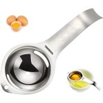 Sparateur d?ufs - cuisine - acier inoxydable - argent - 17x7x2cm - facile  nettoyer