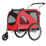 Sepnine 10202b xl remorque pour chien v�lo et joggeur 2 en 1 avec frein � main et r�flecteurs transportant ...