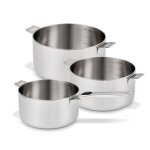Série de 3 casseroles 16 18 et 20 cm evolution inox - beka Série de 3 casseroles 16 18 et 20 cm evolution inox - beka