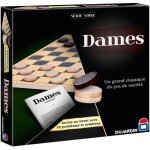 Serie noire dames plateau - jeu de plateau - dujardin - jouez aux dames sur un plateau classique pour ...