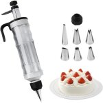 Seringue  garnir professionnelle en acier inoxydable avec 6 douilles seringue  gteauseringue  beignets ...