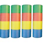 Serpentin - rouleau de 20 - papier - 4m - bleu jaune rouge Serpentin - rouleau de 20 - papier - 4m - bleu jaune rouge