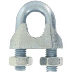 Serre - c�ble � �trier - chapuis - 5 mm - acier zingu� - vendu par 10 - r�f�rence 300 / 5z