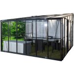 Serre grise jardin dhiver 12m adossable base