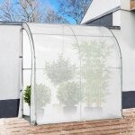 Idmarket serre d'hivernage murale adosse 200 x 80 x 160 cm balcon et terrasse
