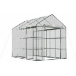 Serre de jardin 446m2 - 24 x 18m avec 18x tagres et porte zipe