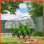 Serre de jardin - akozon - 8256 - 4 arceaux acier - b�che pvc imperm�able - 400x123x171 cm