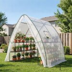 Serre de jardin - larmnee - protection pour tomates - tente abri mara�ch�re - 180 x 180 x 200 cm - b�che ...
