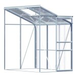 Serre de jardin paroi murale alu 190 x 122 x 202cm